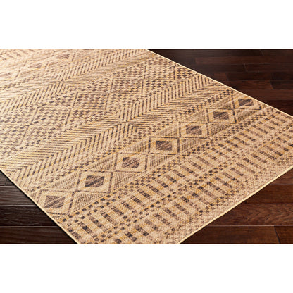 Ez Jute Rug - 32832 by Livabliss in light brown, black, beige. Made from main: 100% recycled material in a unique style.