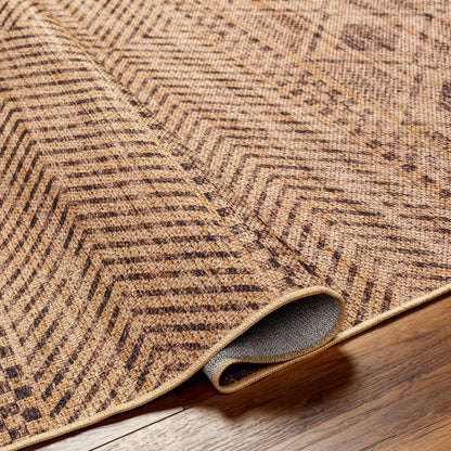 Ez Jute Rug - 32832 by Livabliss in light brown, black, beige. Made from main: 100% recycled material in a unique style.