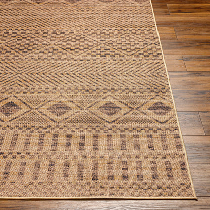 Ez Jute Rug - 32832 by Livabliss in light brown, black, beige. Made from main: 100% recycled material in a unique style.