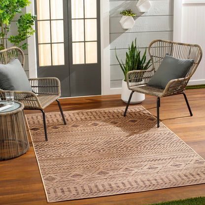 Ez Jute Rug - 32832 by Livabliss in light brown, black, beige. Made from main: 100% recycled material in a unique style.