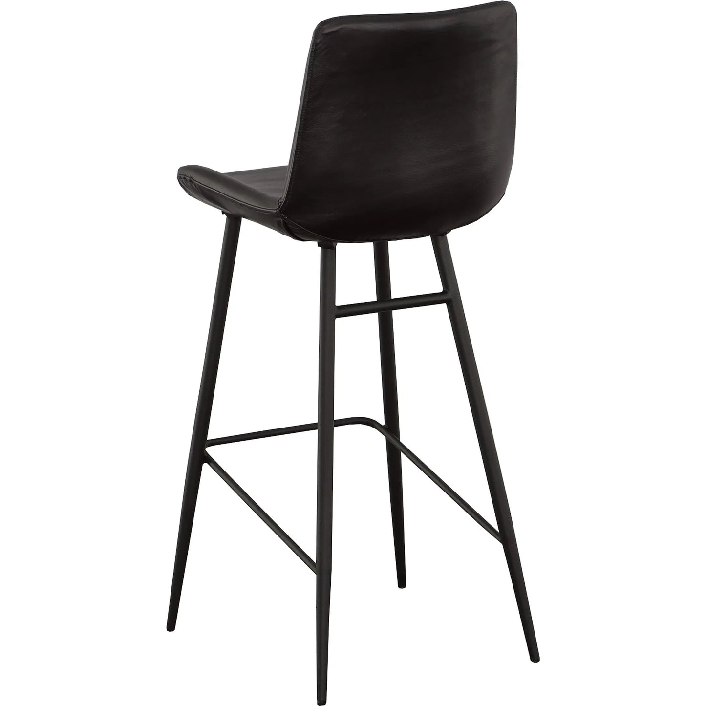001 SI-2635988 | Additional Silo | Nadia Leather Bar Stool by Fairfield Chair in black and matte black. Made from metal, leather in a unique style.