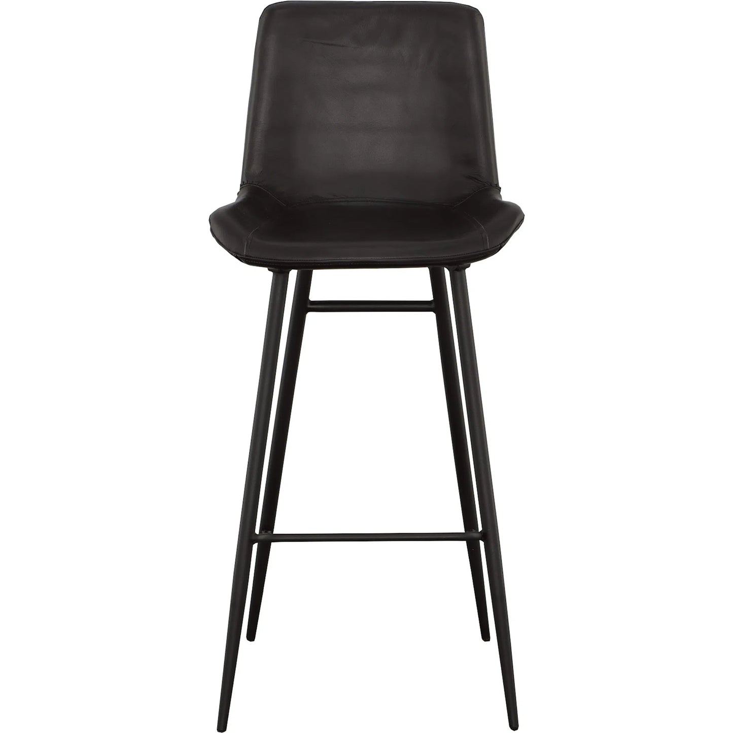 002 SI-2635988 | Additional Silo | Nadia Leather Bar Stool by Fairfield Chair in black and matte black. Made from metal, leather in a unique style.
