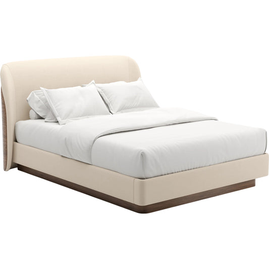 Fleur Upholstered Bed by Caracole in porcini. Made from unique in a transitional style.