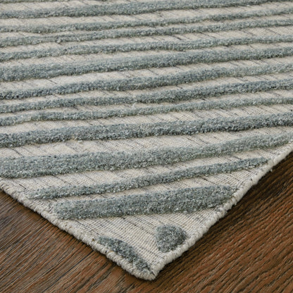 Elias Rug - ELS69FYF by Feizy in green, ivory, tan. Made from viscose, wool in a unique style.