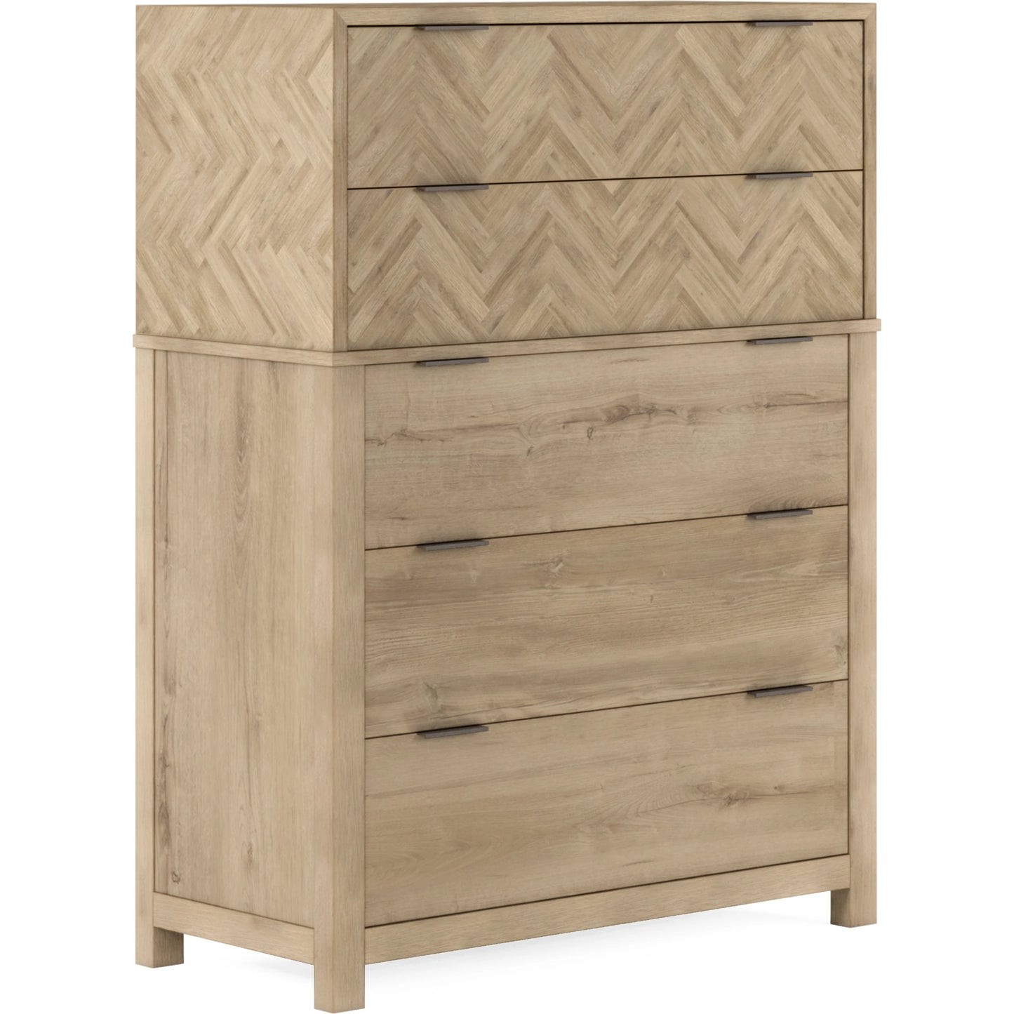 001 SI-2155768 | Primary Silo | Garrison Drawer Chest by A.R.T. Furniture in washed oak, burnished brass. Made from parawood solids with ash embossing, white oak veneers, metal in a cottage & farmhouse style.