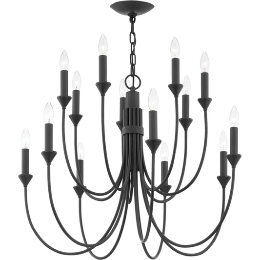 Cate Chandelier by Troy. Made from iron, steel in a transitional style.