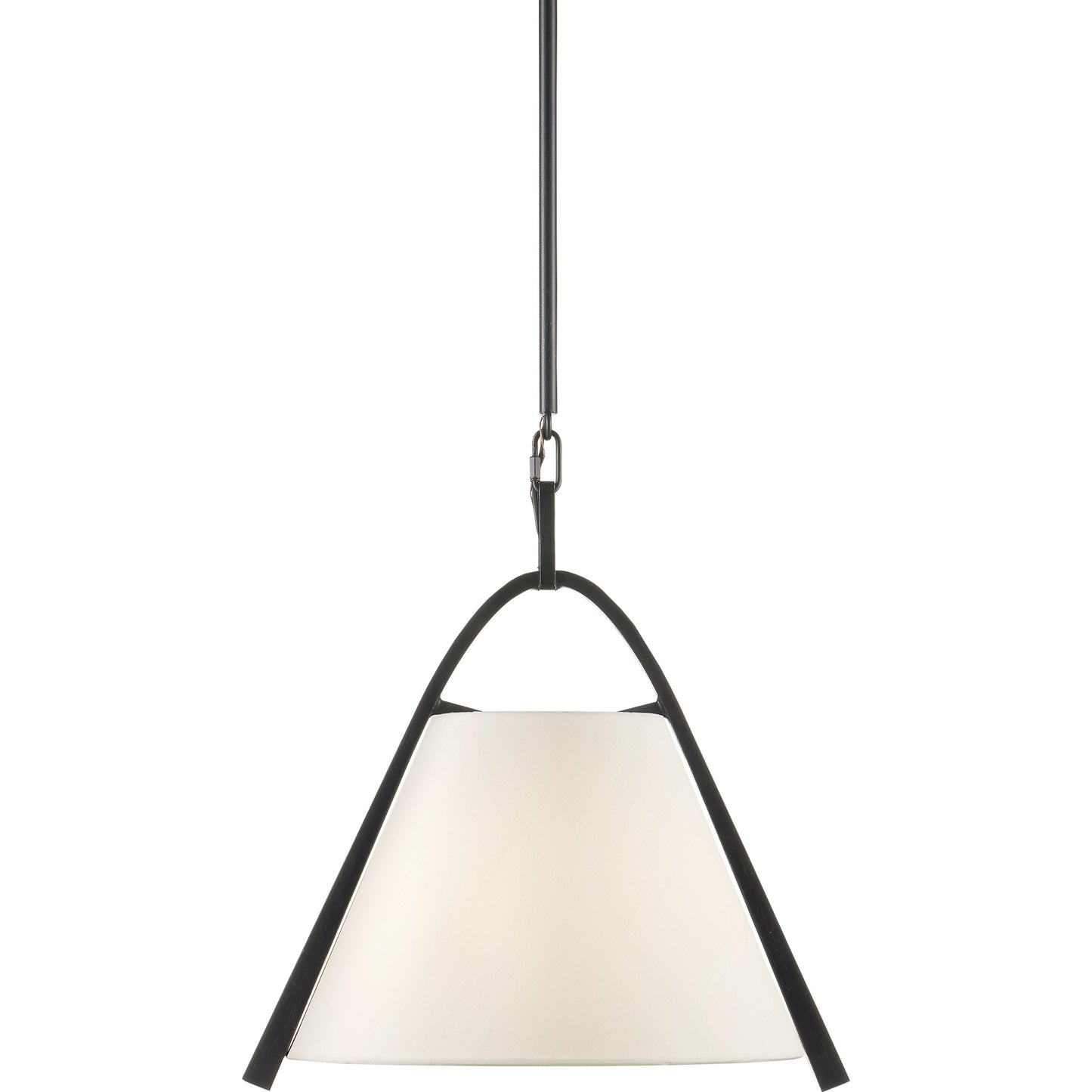 001 SI-1923913 | Primary Silo | Frey Pendant by Currey and Company in satin black, brushed brown. Made from metal in a transitional style.