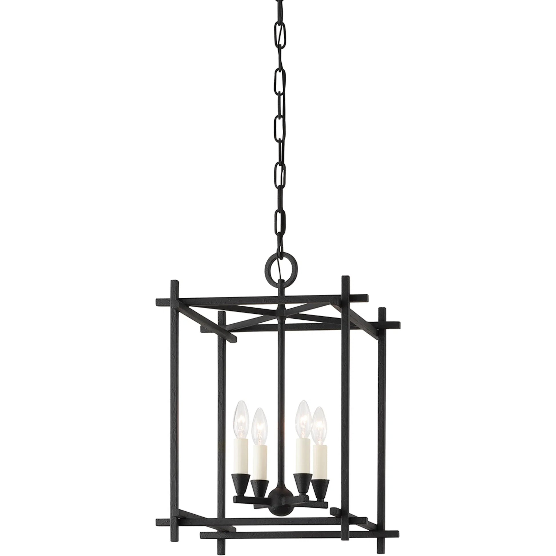 Huck Lantern by Troy. Made from aluminum, stainless steel in a transitional style.