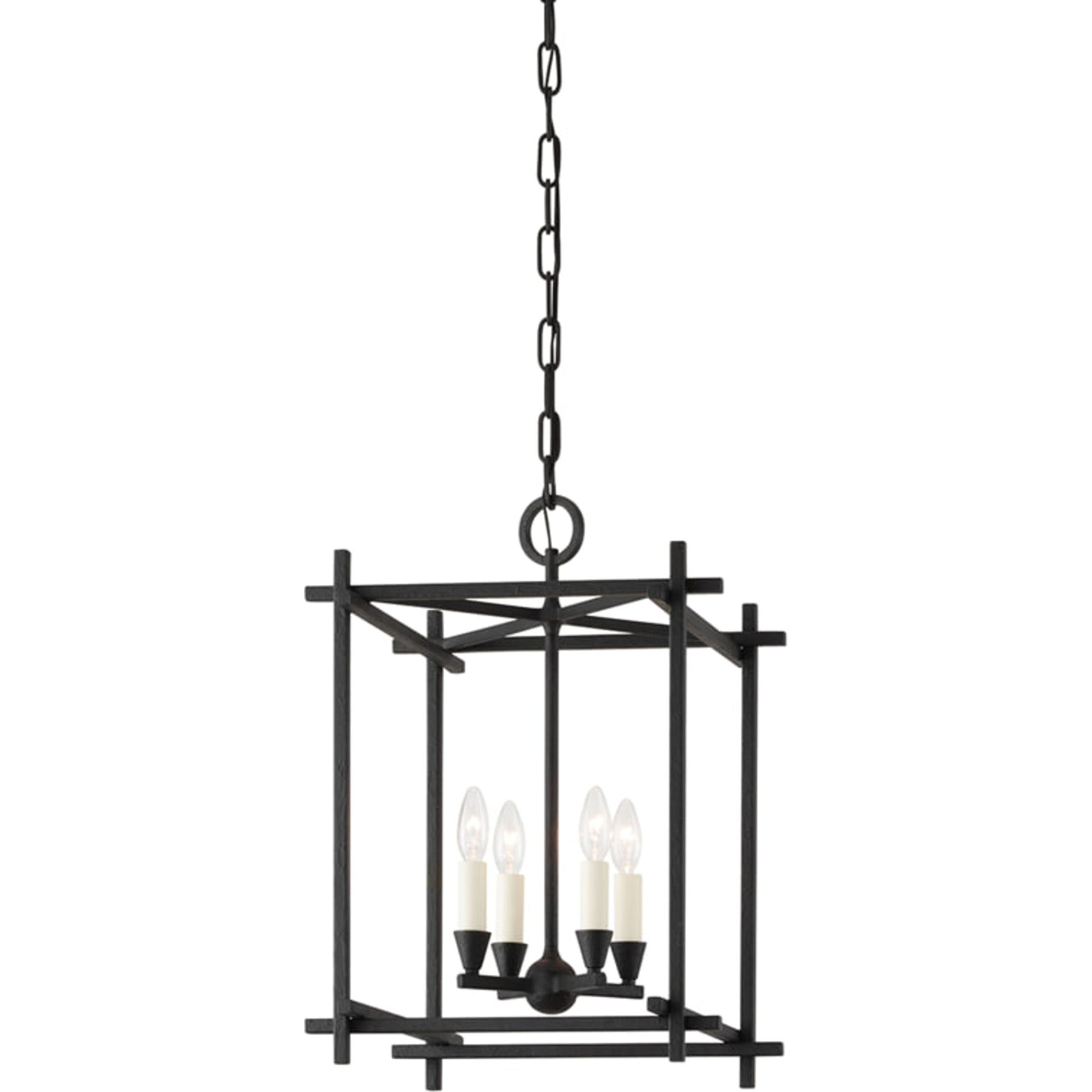 Huck Lantern by Troy. Made from aluminum, stainless steel in a transitional style.
