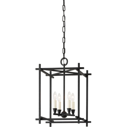 Huck Lantern by Troy. Made from aluminum, stainless steel in a transitional style.