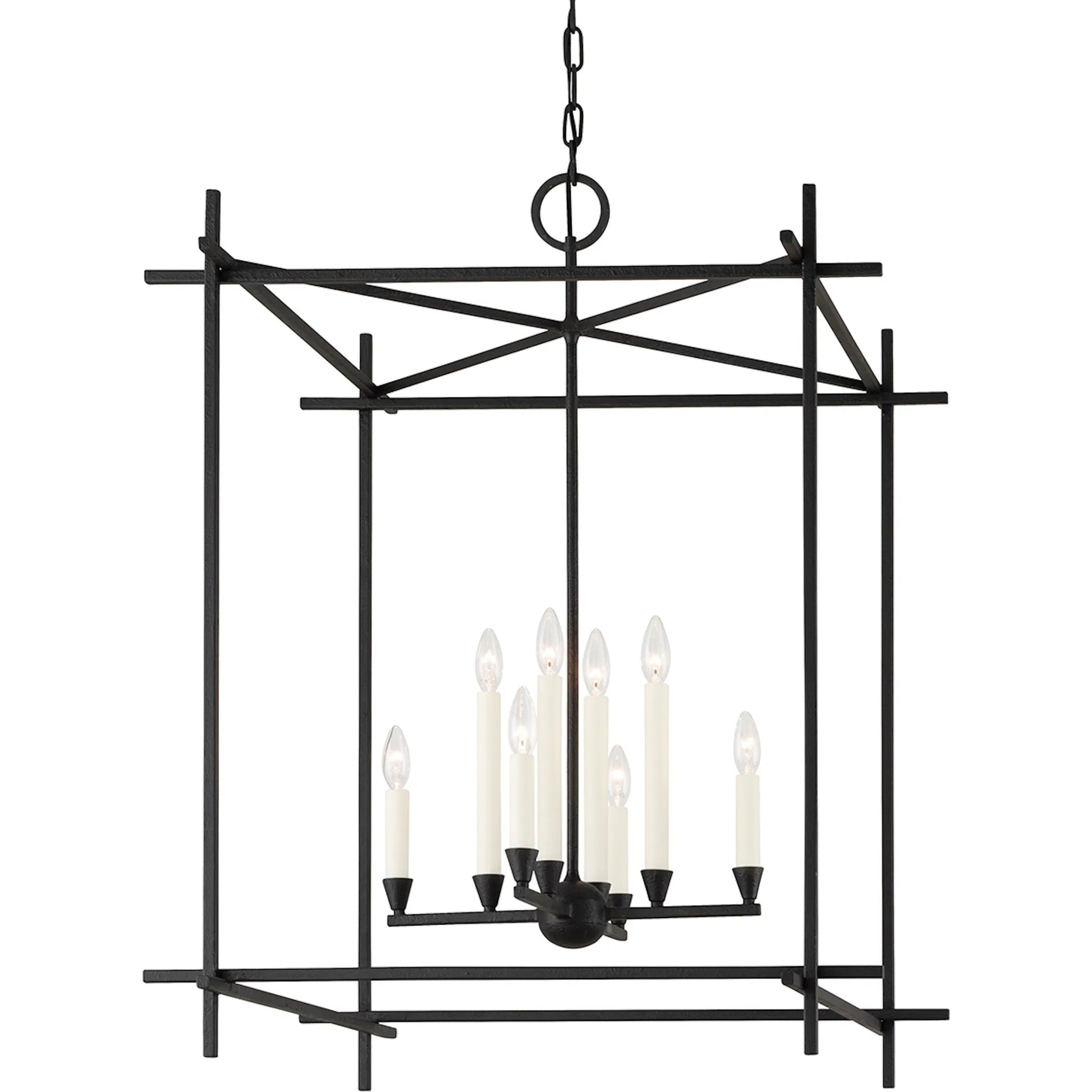 Huck Lantern by Troy. Made from aluminum, stainless steel in a transitional style.
