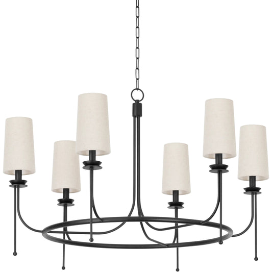 Calder Chandelier by Troy in forged iron. Made from iron, steel in a unique style.