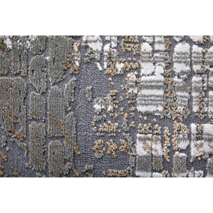 Waldor Rug - 73539NDF by Feizy in gray, silver, taupe. Made from polypropylene, polyester in a unique style.