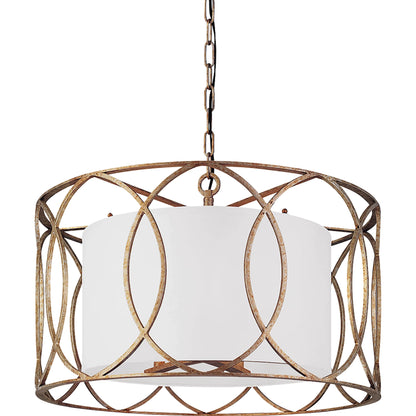 Sausalito Pendant Dining by Troy. Made from hand worked iron in a modern style.