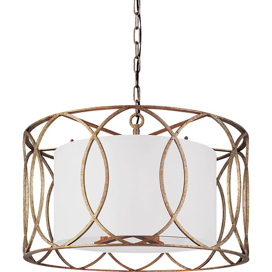 Sausalito Pendant Dining by Troy. Made from hand worked iron in a modern style.