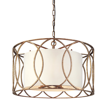Sausalito Pendant Dining by Troy. Made from hand worked iron in a modern style.