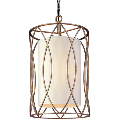 Sausalito Pendant by Troy. Made from hand worked iron in a transitional style.