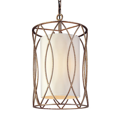Sausalito Pendant by Troy. Made from hand worked iron in a transitional style.