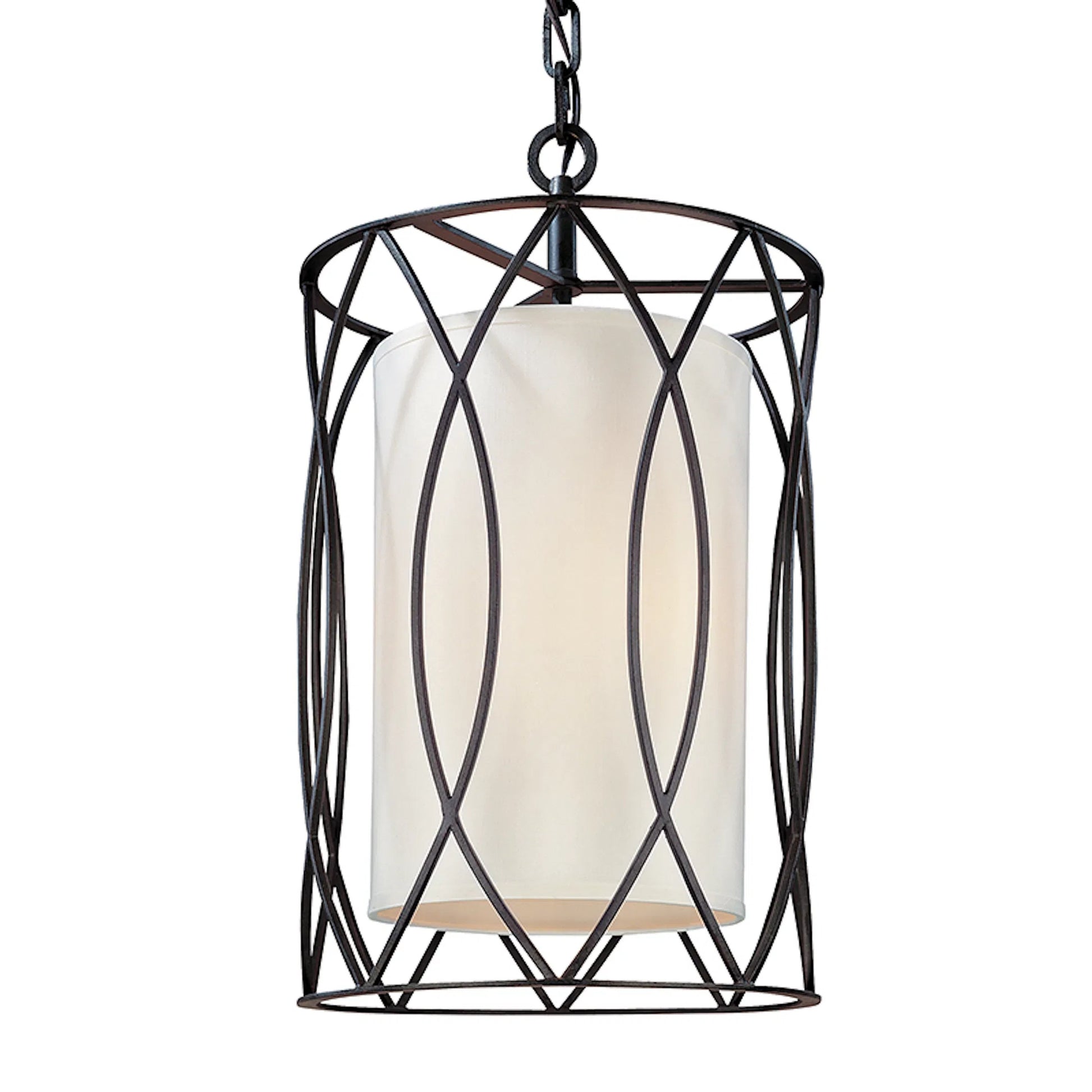 Sausalito Pendant by Troy. Made from hand worked iron in a transitional style.