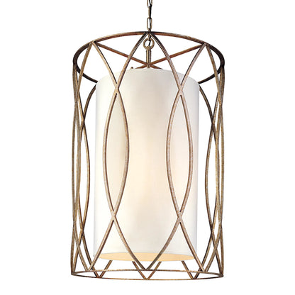 Sausalito Pendant by Troy. Made from hand worked iron in a transitional style.
