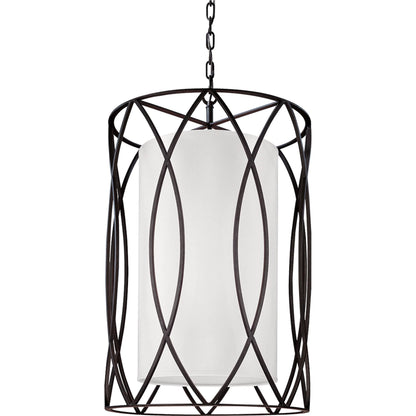 Sausalito Pendant by Troy. Made from hand worked iron in a transitional style.