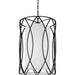 Sausalito Pendant by Troy. Made from hand worked iron in a transitional style.