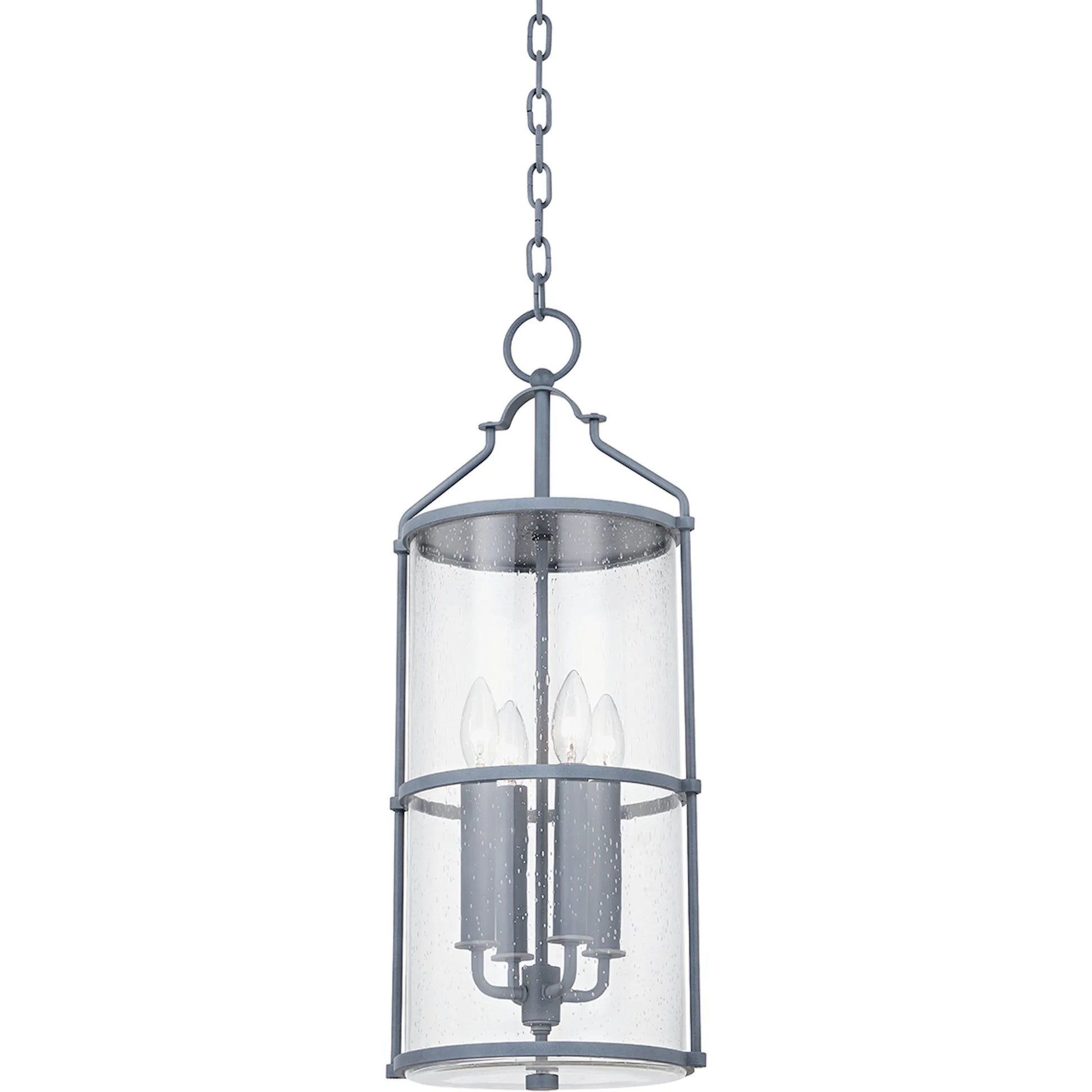 Burbank Exterior Lantern by Troy in textured black. Made from aluminum, stainless steel in a traditional style.