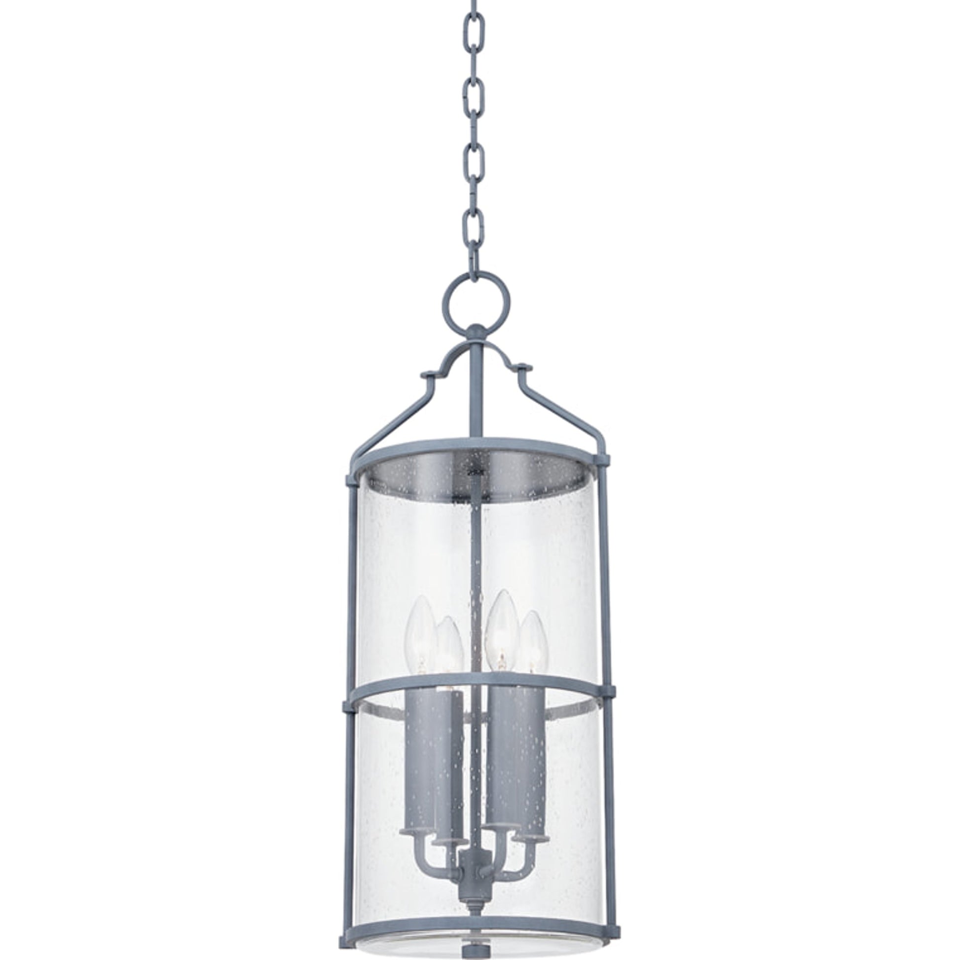Burbank Exterior Lantern by Troy in textured black. Made from aluminum, stainless steel in a traditional style.