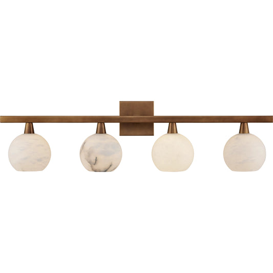 Bombelles Bath Bar by Currey and Company. Made from metal, alabaster in a modern style.