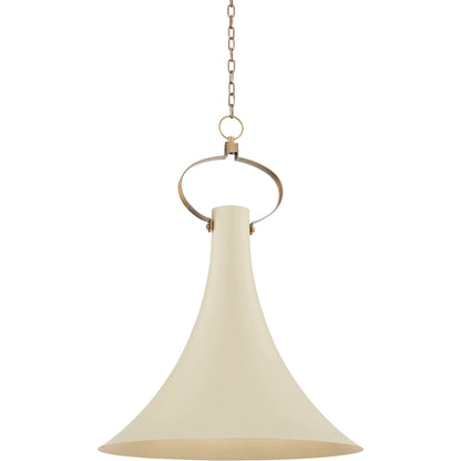 Radcliff 1 Light Pendant by Troy in patina brass, soft sand. Made from brass in a modern style.