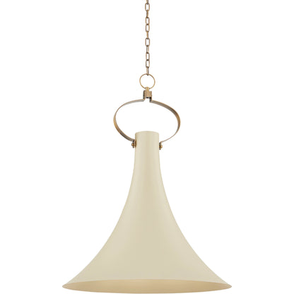 Radcliff 1 Light Pendant by Troy in patina brass, soft sand. Made from brass in a modern style.