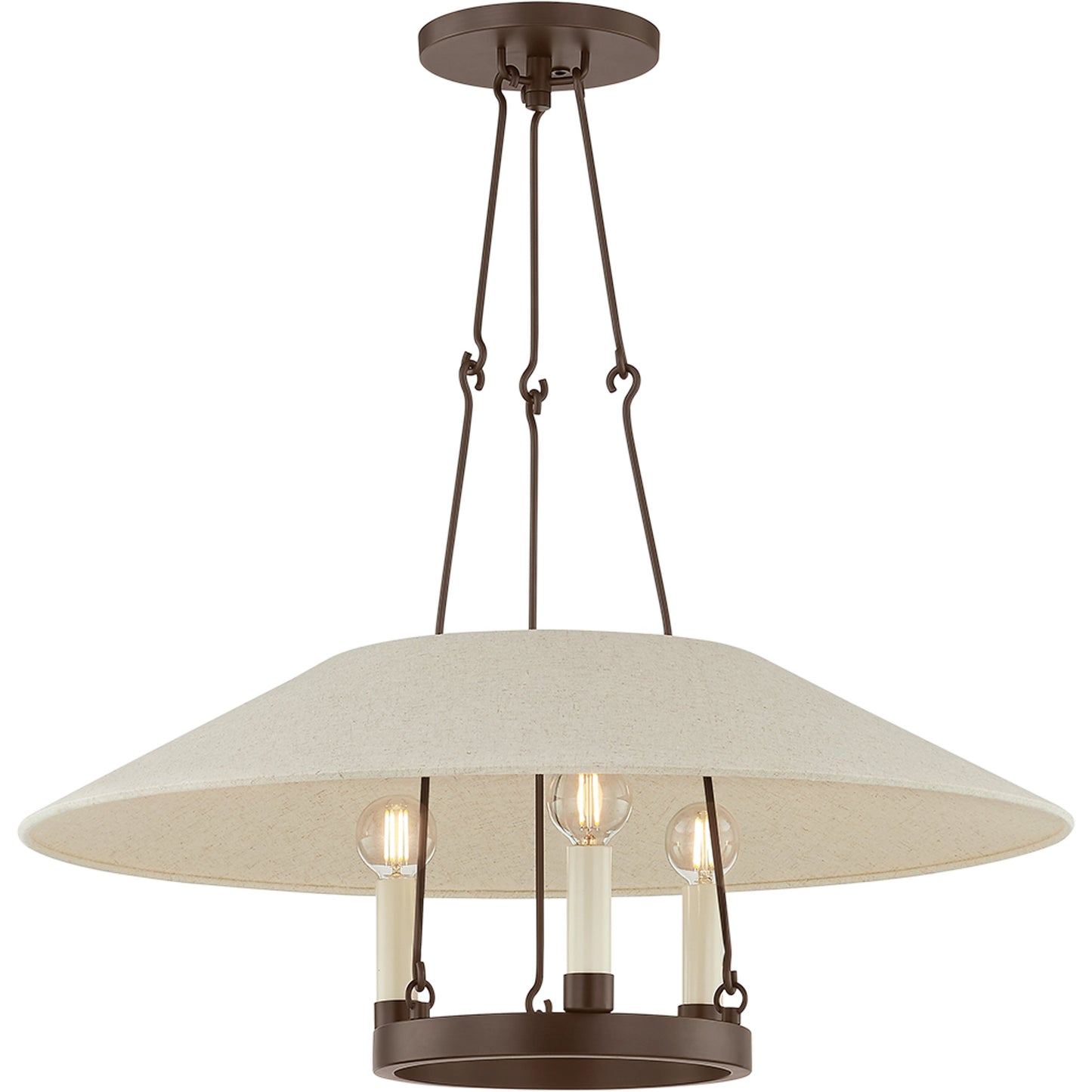 001 SI-2055091 | Primary Silo | Archive 3 Light Chandelier by Troy. Made from unique in a modern style.