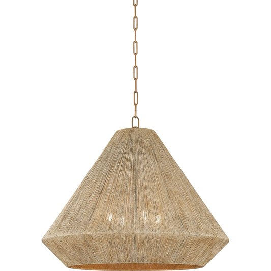 Keats Pendant by Troy. Made from natural woven, natural jute in a unique style.