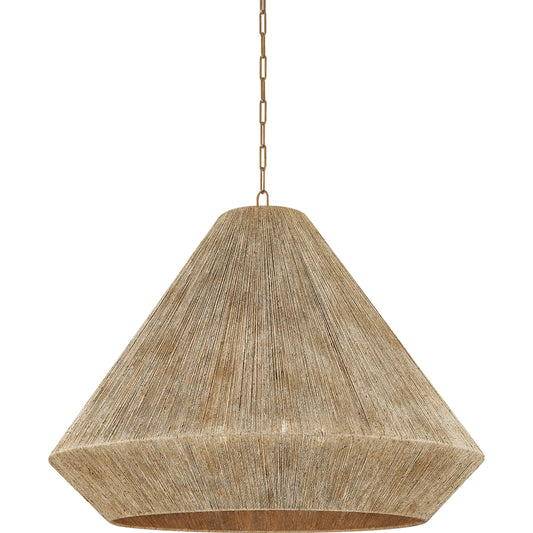 Keats Pendant by Troy. Made from natural woven, natural jute in a unique style.