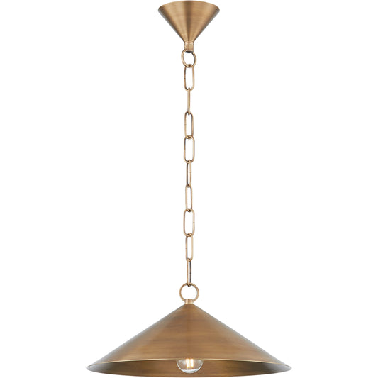 Midvale 1 Light Pendant by Troy in patina brass. Made from brass in a modern style.