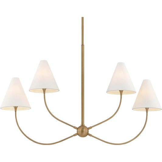 Evermore Linear by Troy in patina brass. Made from unique in a transitional style.