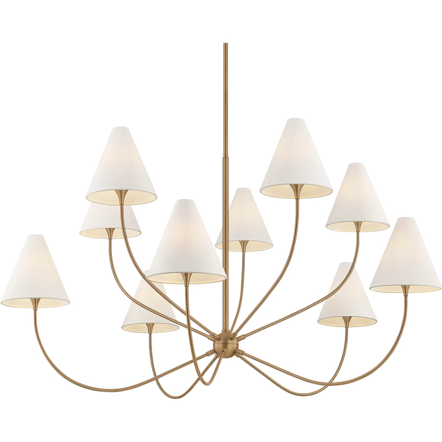 007 SI-2472524 | Primary Silo | Evermore Chandelier by Troy in patina brass. Made from unique in a transitional style.