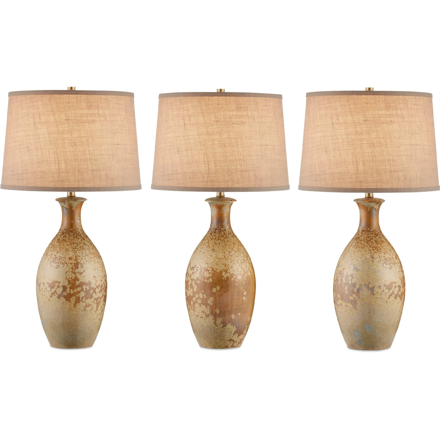 006 SI-2387157 | Additional Silo | Stellata Table Lamp by Currey and Company in ochre. Made from ceramic in a modern style.