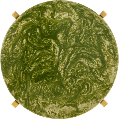 Rina Drinks Table by Currey and Company. Made from composite, stainless steel in a eclectic & global style.