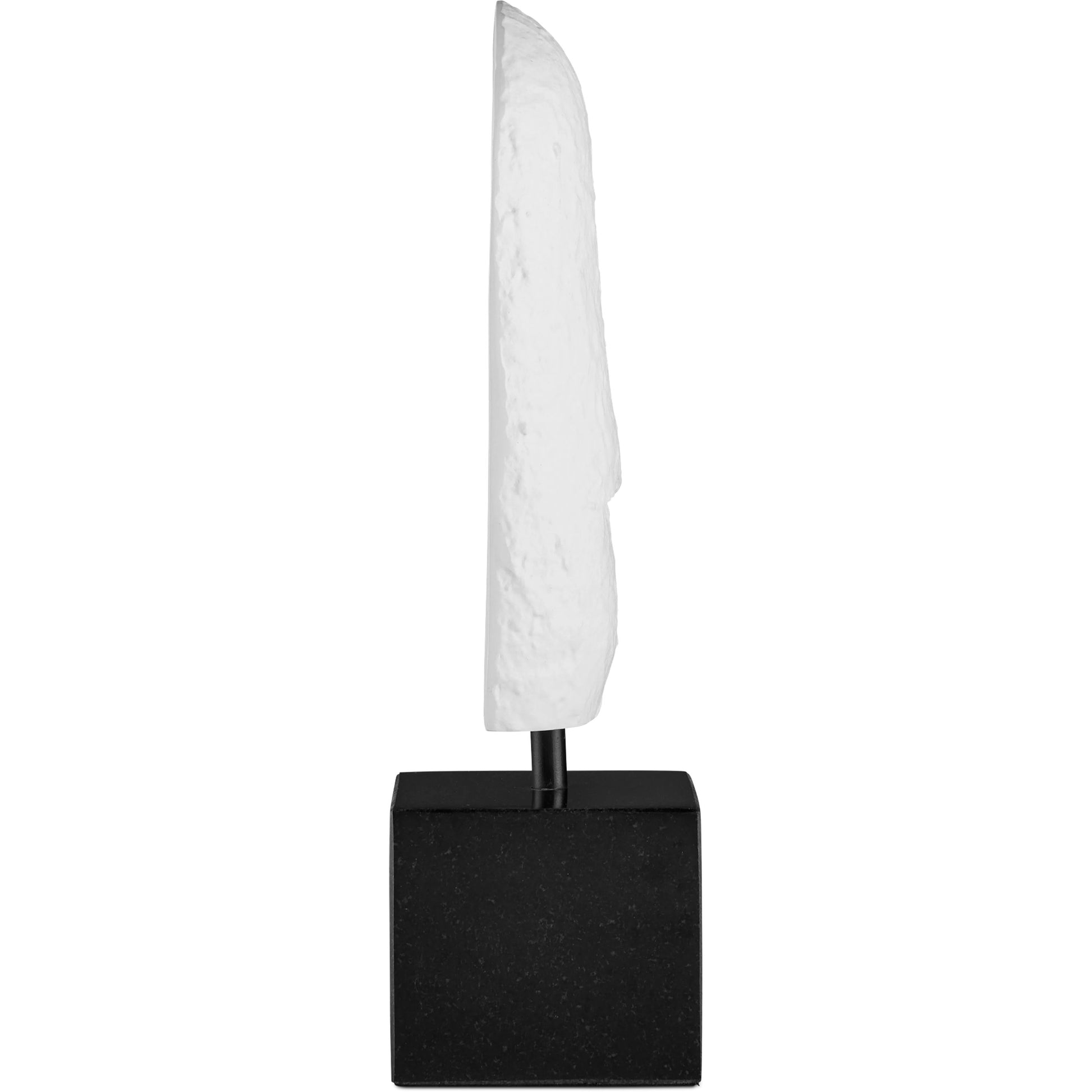 Colette Objet by Currey and Company in white, black. Made from cast aluminum, stone in a modern style.