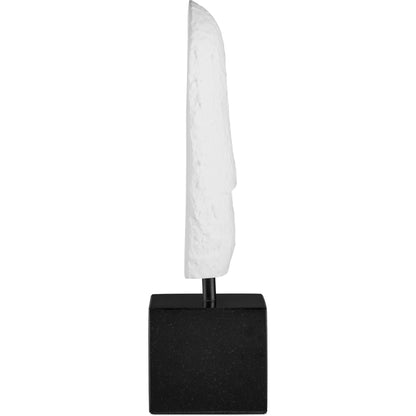 Colette Objet by Currey and Company in white, black. Made from cast aluminum, stone in a modern style.