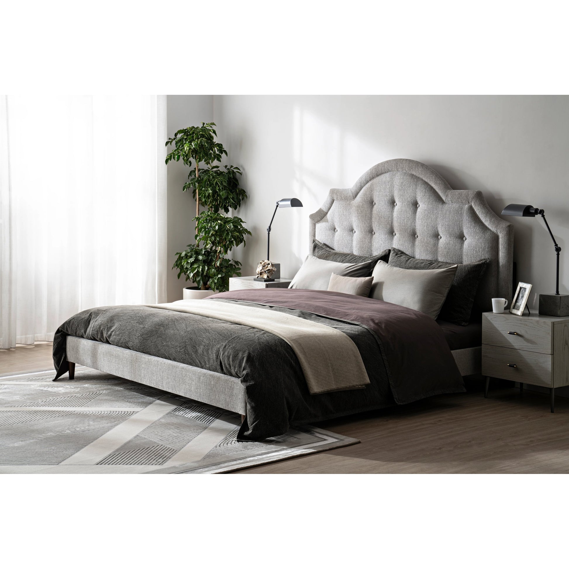 Zest Welt Upholstered Bed by Zest. Made from mdf, partical board in a modern style.