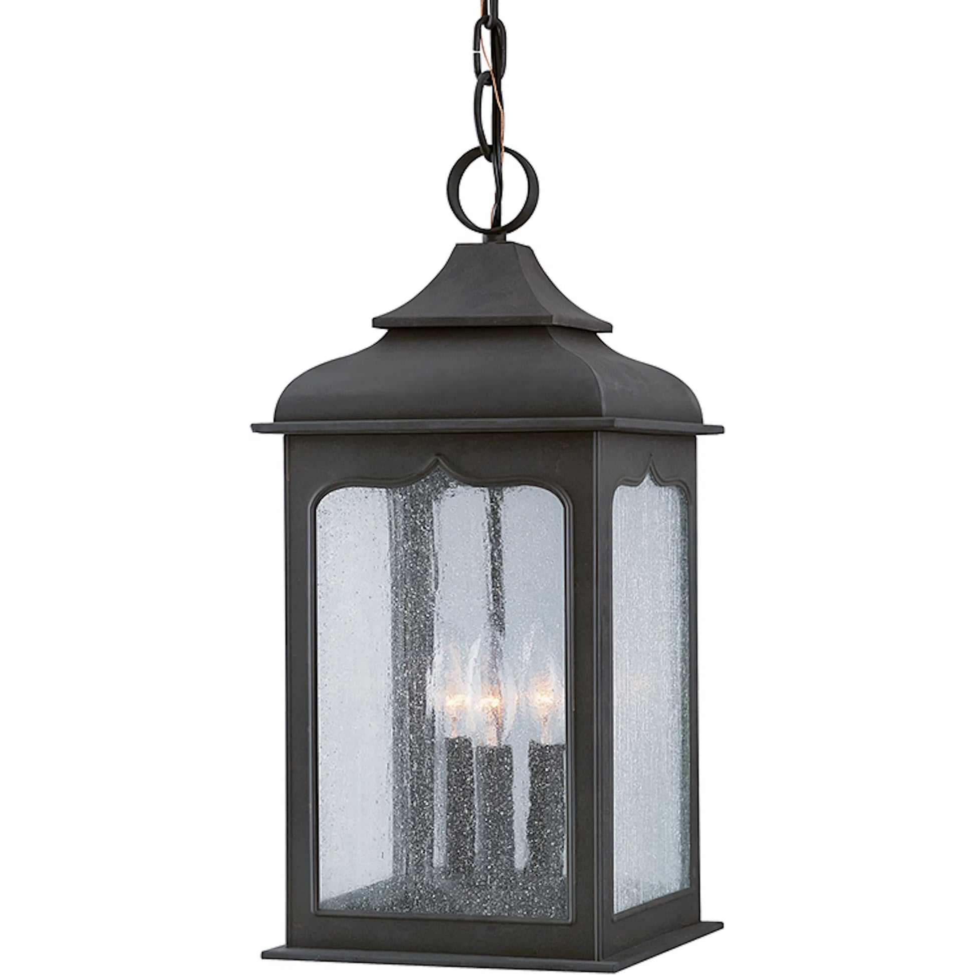 Henry Street Lantern by Troy in textured bronze. Made from unique in a cottage & farmhouse style.