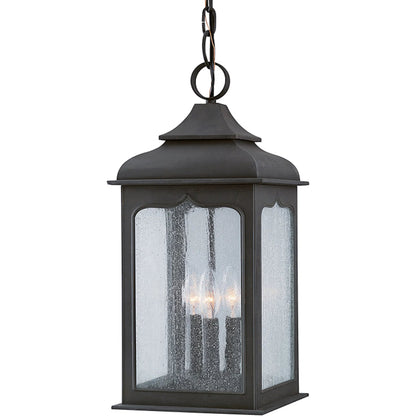 Henry Street Lantern by Troy in textured bronze. Made from unique in a cottage & farmhouse style.