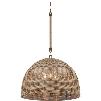 Huxley Exterior Pendant by Troy in textured bronze. Made from steel in a rustic style.