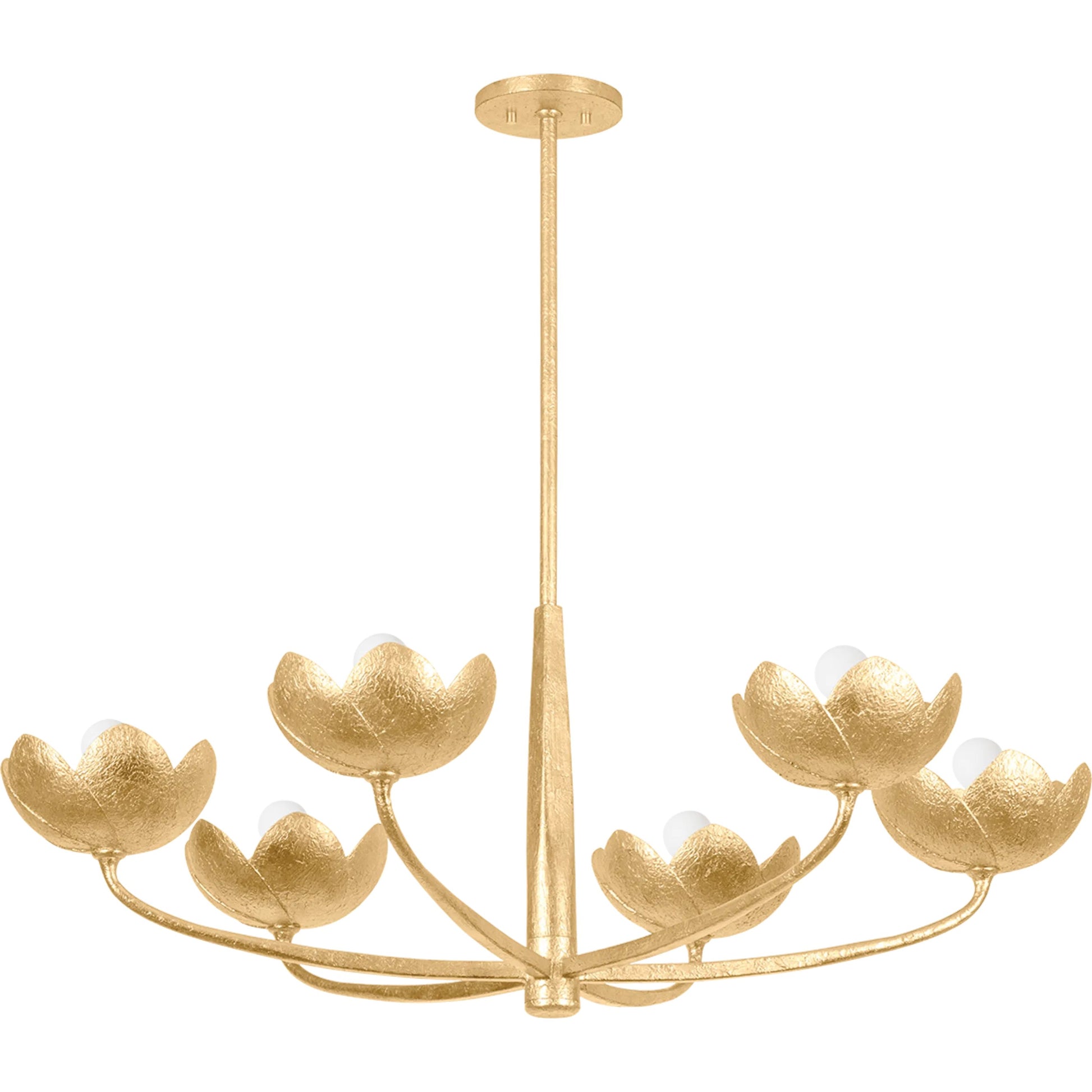 Arcata 6-Light Chandelier by Troy. Made from iron in a modern style.