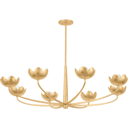 Arcata 8-Light Chandelier by Troy. Made from iron in a modern style.