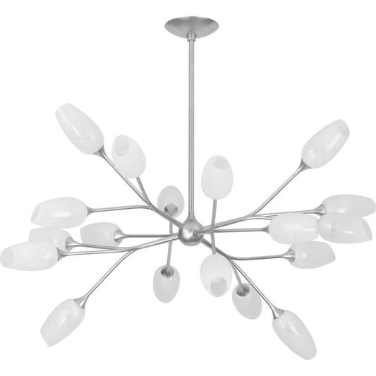 Aldean 18-Light Chandelier by Troy in vintage gold leaf. Made from iron, steel in a unique style.
