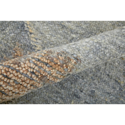 Grafton Traditional & Botanical Rug - 69FMF by Feizy in blue, gray, yellow. Made from wool in a unique style.