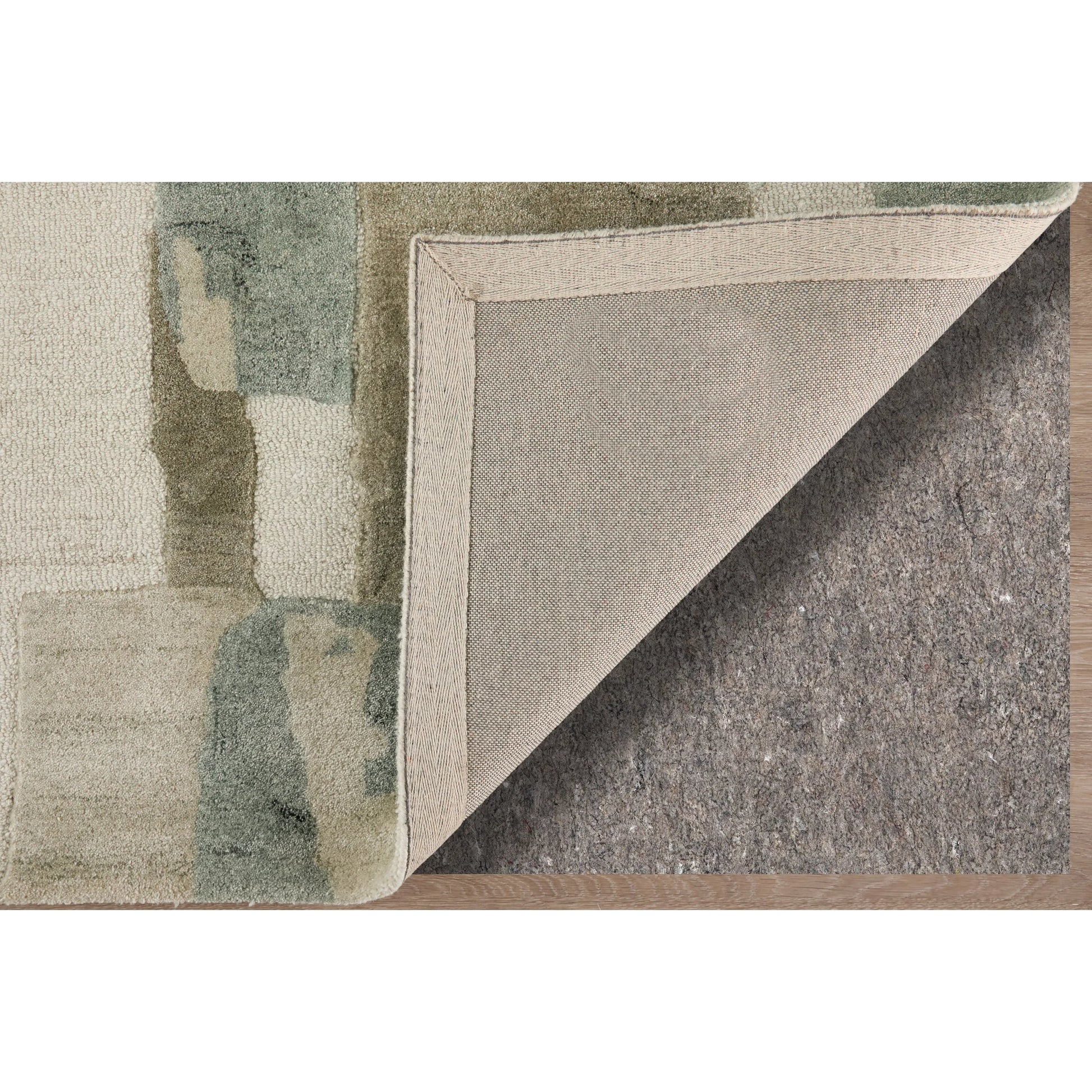 Kendall KDL8A59F Rug by Feizy in green, brown, ivory. Made from viscose, wool in a unique style.